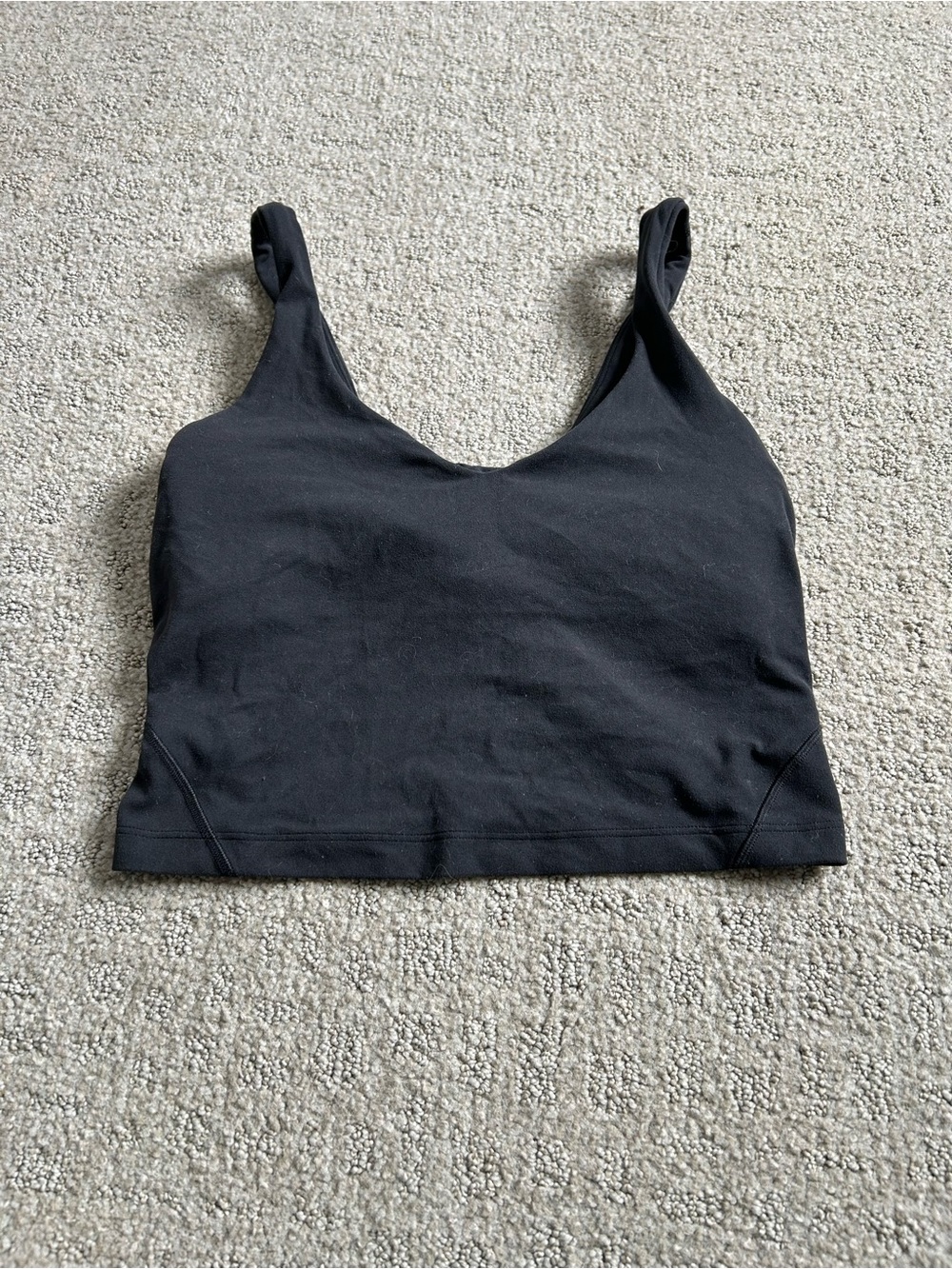 Lululemon Align Tank Crop Top Womens Size Small Black Sleeveless Athleisure